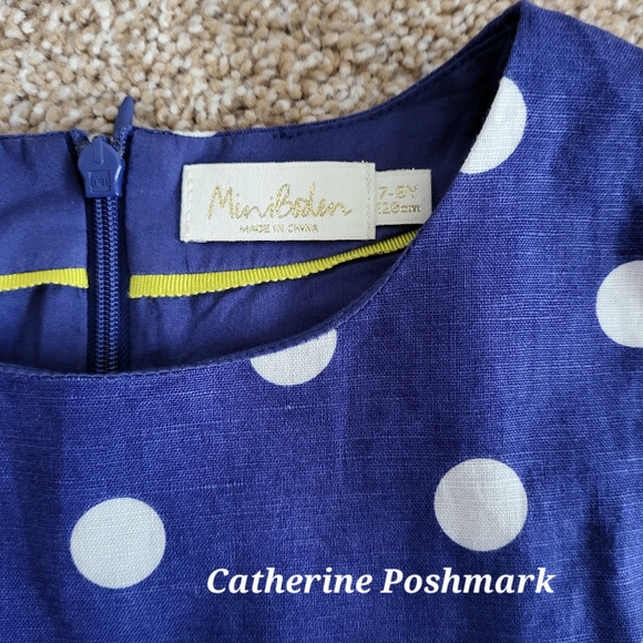 ♥️EUC♥️ BODEN GIRLS LINEN DRESS - Picture 4 of 8